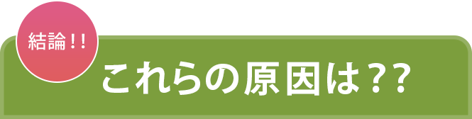 結論！これらの原因は？？